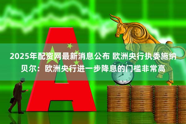 2025年配资网最新消息公布 欧洲央行执委施纳贝尔：欧洲央行进一步降息的门槛非常高